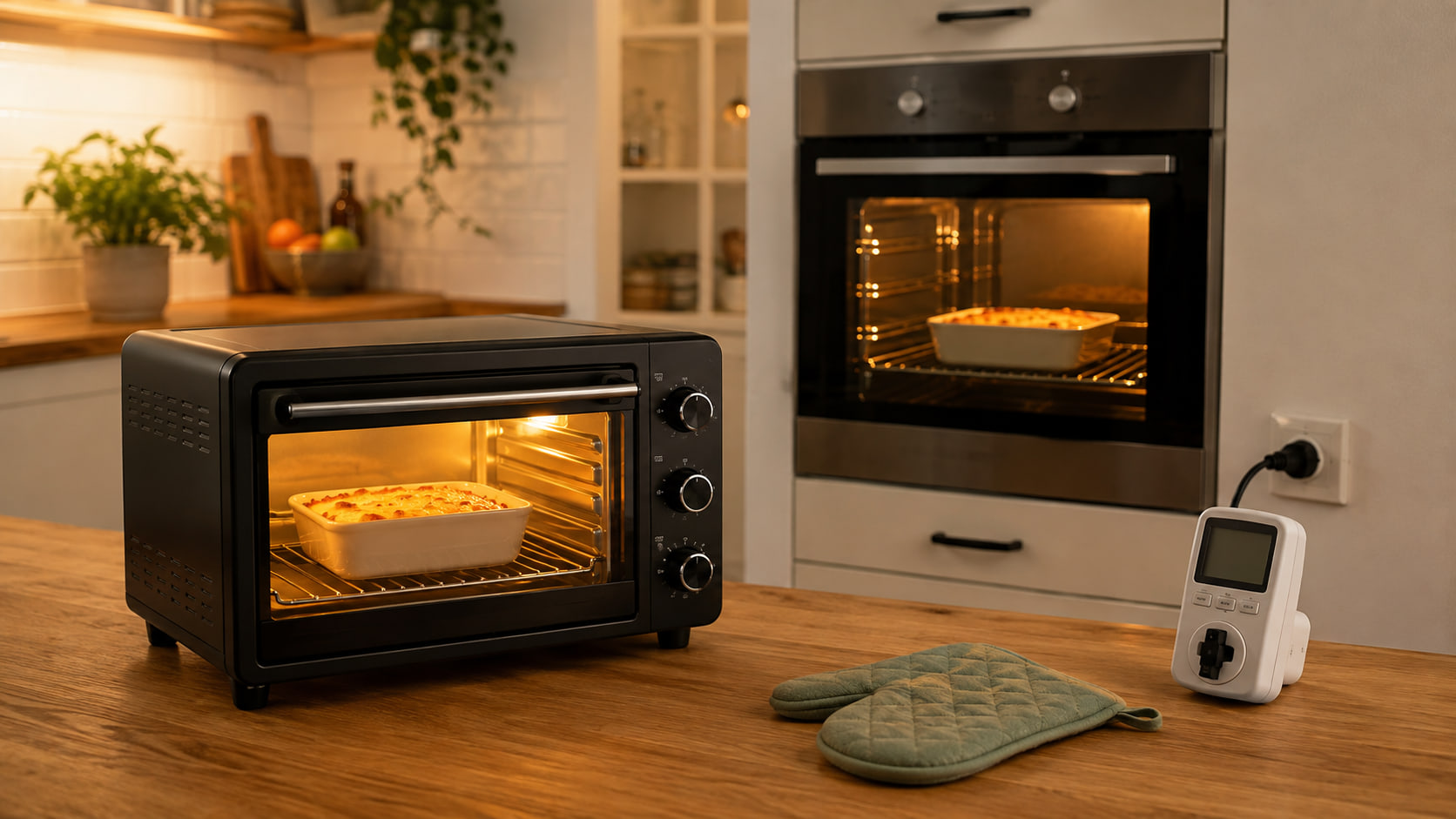 Verbruikt een mini-oven minder stroom dan je oven?