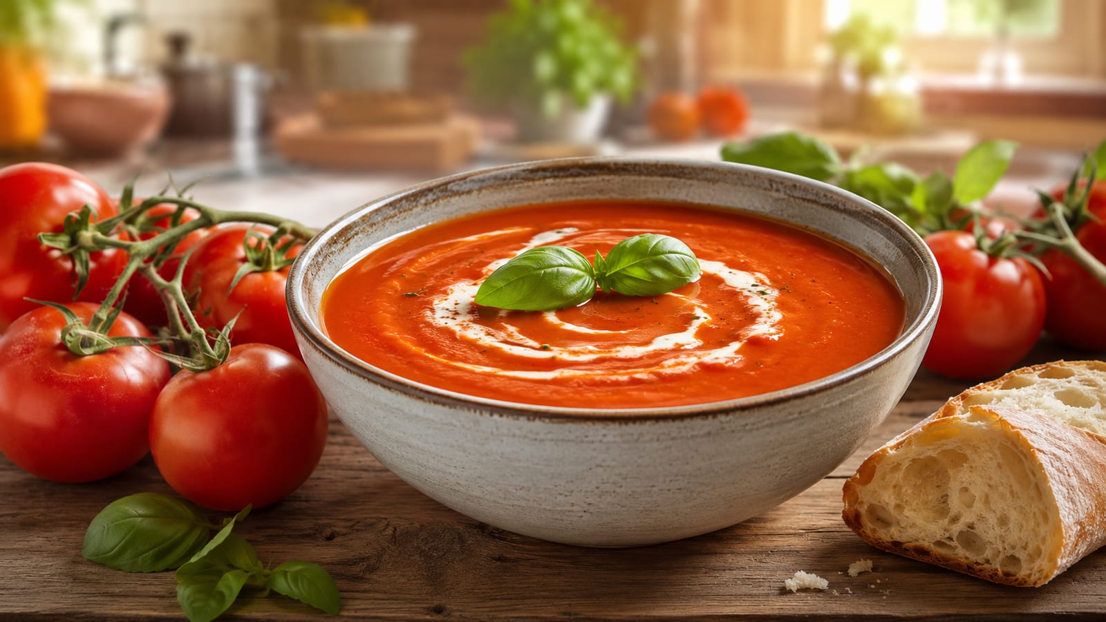 Verse tomatensoep maken met de staafmixer