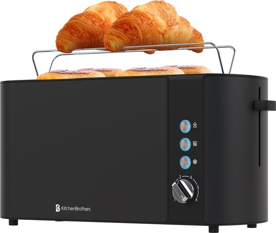 KitchenBrothers broodrooster met 2 extra lange sleuven (KB4093)