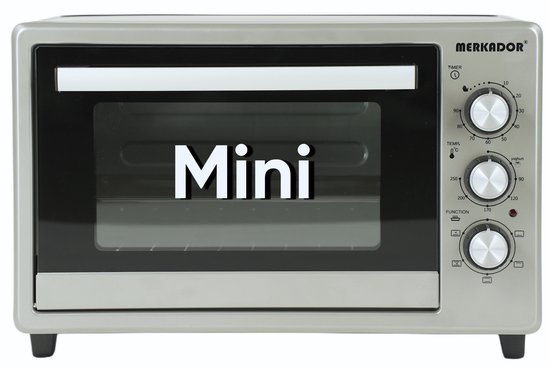 Merkador Mini Vrijstaande Oven 25 liter
